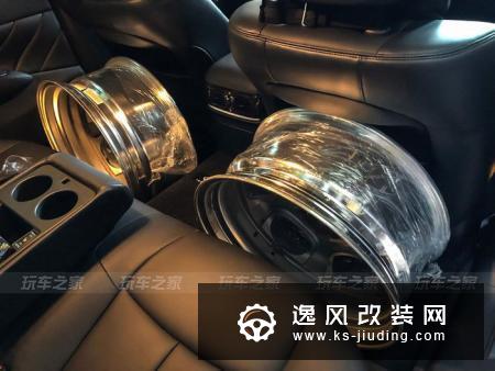 广州车友提英菲尼迪Q70L，改装大饼轮毂颜值更高