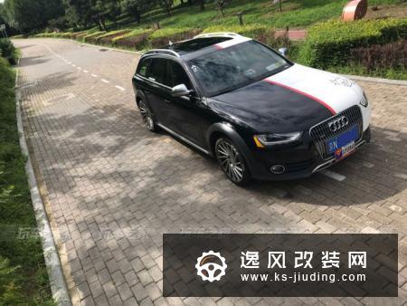 车友把A4换成A4allroad，改装成帅气的黑白瓦罐