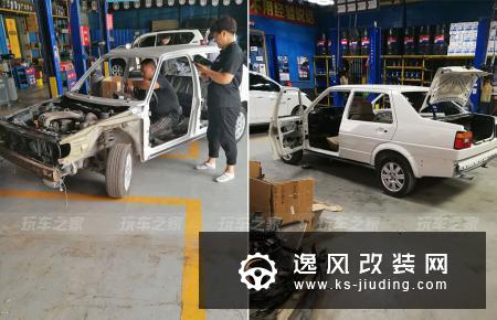 90后少年钟爱情怀老车 翻新改装方头捷达MK2