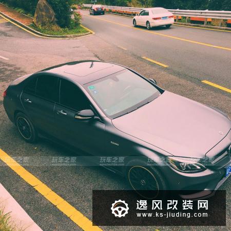 奔驰C200月光石灰改装进化AMG C43