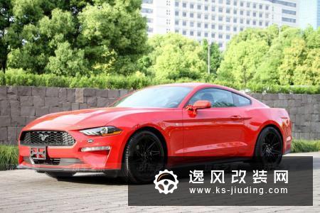 提进口18款福特Mustang 改装轮毂后颜值从不及格到满分