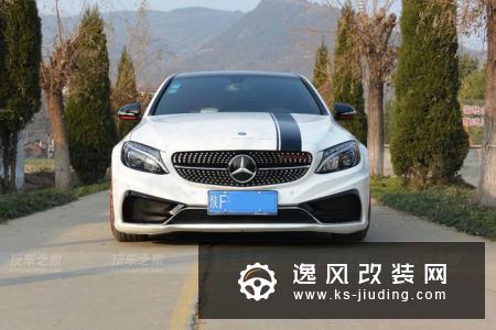 奔驰C200改装卡尔森包围 19寸BBS CH-R轮毂