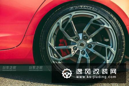 凯迪拉克ATS-L改装兰博基尼款轮毂 骚气珊瑚橙改色