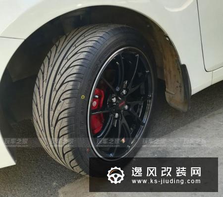 现代瑞纳改装16寸轮毂 205/45/R16宽轮胎