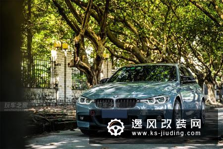 宝马3系水泥灰改装大片 小姨子清凉上阵当车模