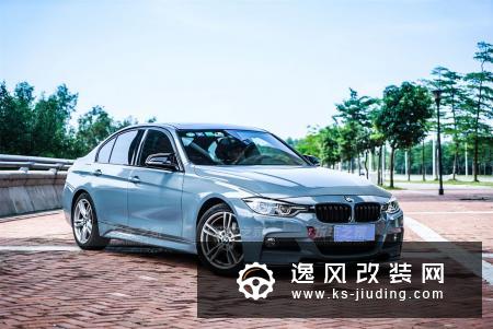宝马3系水泥灰改装大片 小姨子清凉上阵当车模