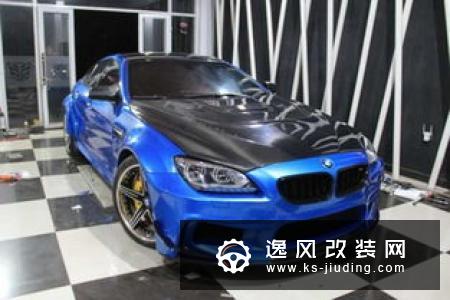 宝马3系改装AN M3包围 19寸TE37轮毂装车