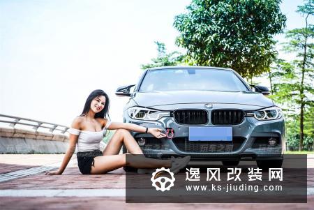 宝马3系水泥灰改装大片 小姨子清凉上阵当车模