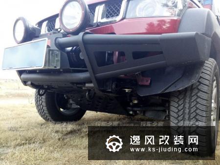 北京BJ40越野改装案例 12000磅绞盘装车
