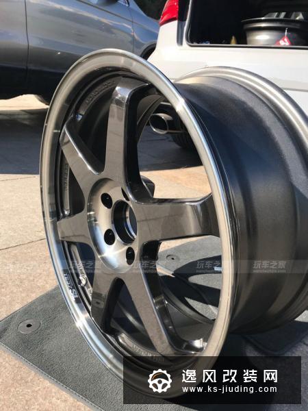 2017款奥迪RS3改装升级 19寸TE37轮毂装车