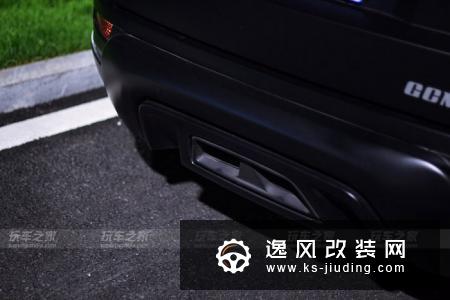 路虎极光双门版改装哈曼宽体包围 黑武士深夜大片