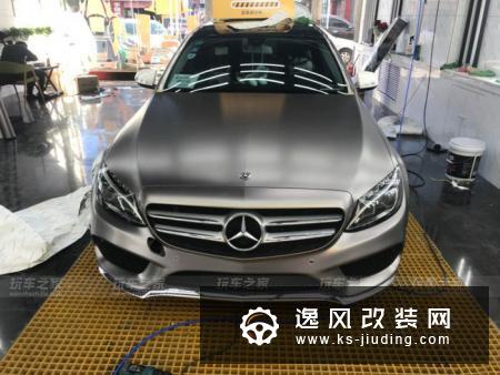 奔驰C200L外观简单改装，变成假AMG C43