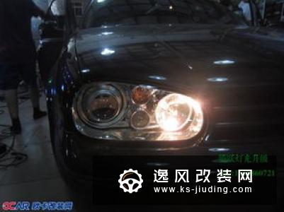 大众POLO改装高尔夫R前杠 双U大灯