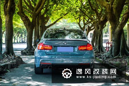 宝马3系水泥灰改装大片 小姨子清凉上阵当车模