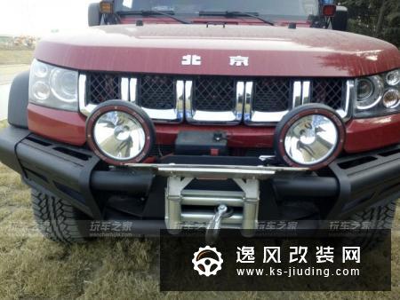 北京BJ40越野改装案例 12000磅绞盘装车