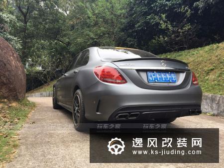 奔驰C200月光石灰改装进化AMG C43