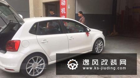 大众POLO改装高尔夫R前杠 双U大灯