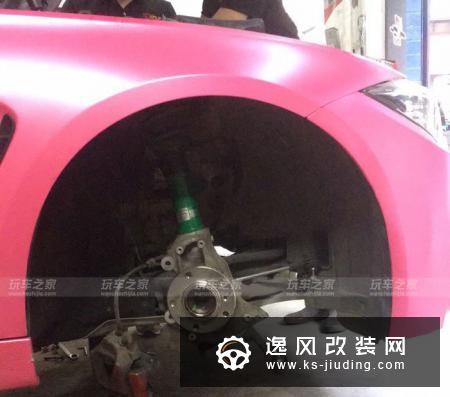 宝马3系改装AN M3包围 19寸TE37轮毂装车