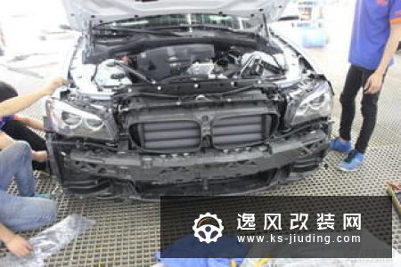 宝马3系改装AN M3包围 19寸TE37轮毂装车