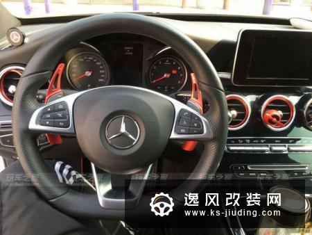 奔驰C200改装卡尔森包围 19寸BBS CH-R轮毂