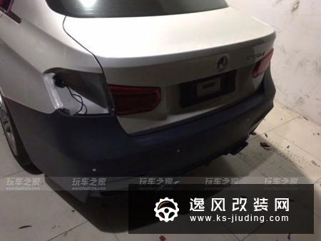 宝马3系改装AN M3包围 19寸TE37轮毂装车