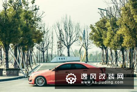 凯迪拉克ATS-L改装兰博基尼款轮毂 骚气珊瑚橙改色