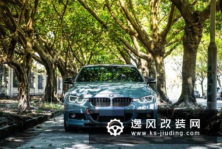 宝马3系水泥灰改装大片 小姨子清凉上阵当车模