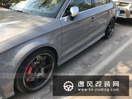 2017款奥迪RS3改装升级 19寸TE37轮毂装车