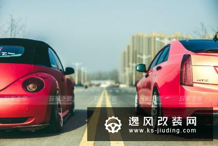 凯迪拉克ATS-L改装兰博基尼款轮毂 骚气珊瑚橙改色