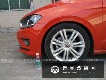 大众高尔夫嘉旅改装 border S1绞牙避震