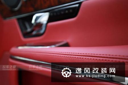 捷豹XJL全车内饰改装波尔多酒红 4年老豹焕发新生