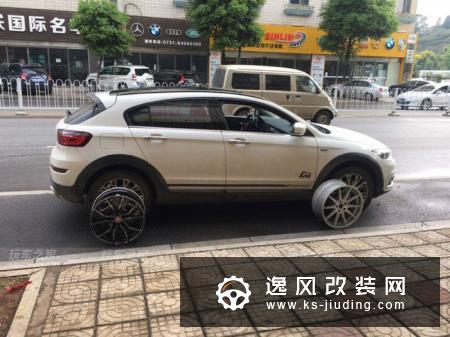 观致3都市SUV改装18寸轮毂 倍耐力235轮胎