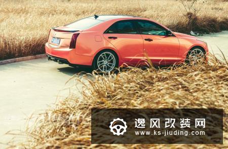 凯迪拉克ATS-L改装兰博基尼款轮毂 骚气珊瑚橙改色