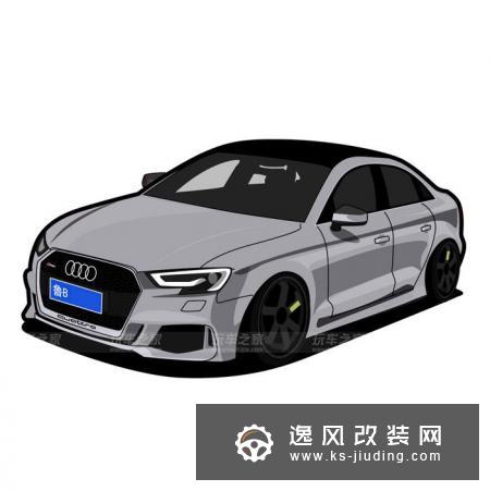 2017款奥迪RS3改装升级 19寸TE37轮毂装车