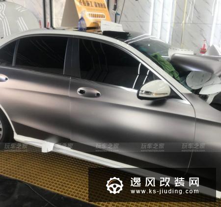 奔驰C200L外观简单改装，变成假AMG C43