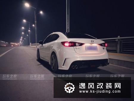 昂克赛拉三厢版改装案例 Apower包围/IFG5轮毂