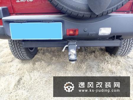 北京BJ40越野改装案例 12000磅绞盘装车