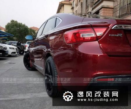 吉利博瑞改装19寸大轮毂 245/40超薄轮胎