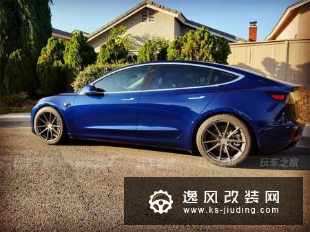 这辆特斯拉有前置发动机？Model 3改装气动避震也很帅气