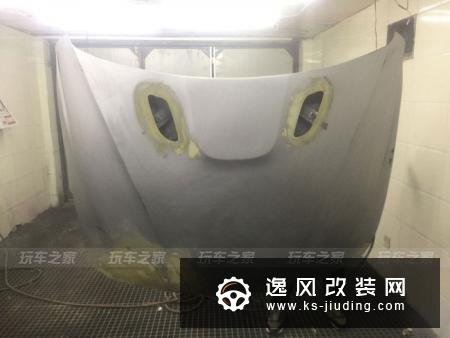 DIY发动机盖起初想的自己做一个试试,害怕自己搞不好,就500元收了原厂有碰
