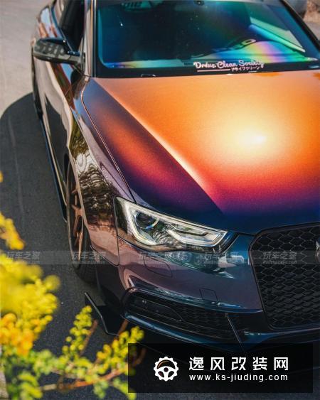 不一样的奥迪S5改装 女生玩起Supreme/LV主题无人能敌