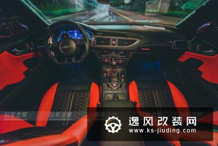 奥迪A7的华丽升级RS7 爆改血色宽体