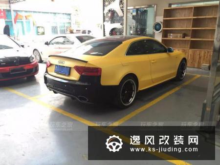 红到外国的网红奥迪A5改装车，定制宽体打造有个性的改装车