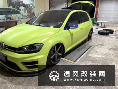 高尔夫GTI 7.5代刷二阶，改装气动避震兼顾姿态
