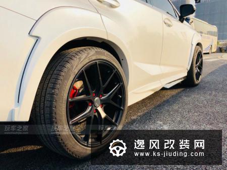 雷克萨斯NX200t改装aimgain宽体包围 20寸霸气轮毂