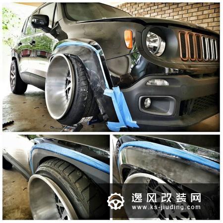 买了辆Jeep自由侠玩改装，不改升高玩起了宽体低趴风格