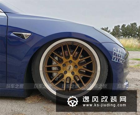 这辆特斯拉有前置发动机？Model 3改装气动避震也很帅气