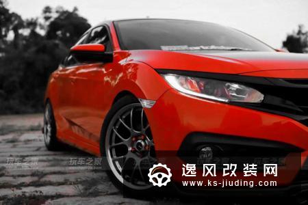 手动红色十代思域坎坷的改装之路