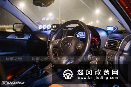 斯巴鲁翼豹化身血色恶魔 全车改装定制宽体
