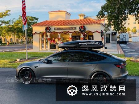 特斯拉Model 3化身低趴背包客 引领电动车改装潮流
